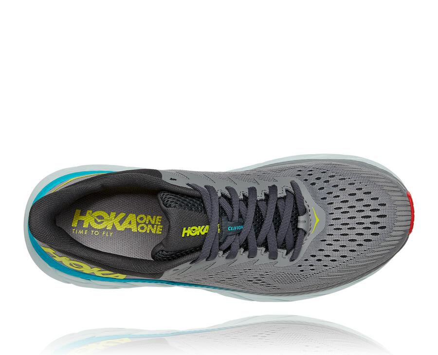 Hoka One One Hardloopschoenen Heren - Clifton 7 - Grijs - EP0874192